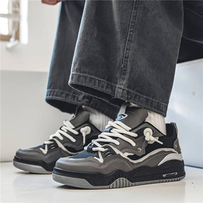 Baskets audacieuses pour hommes, chaussures de sport décontractées à semelle épaisse