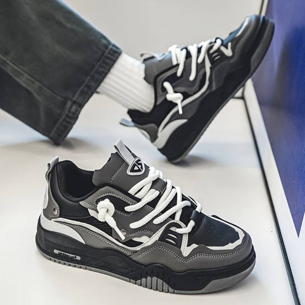 Baskets audacieuses pour hommes, chaussures de sport décontractées à semelle épaisse