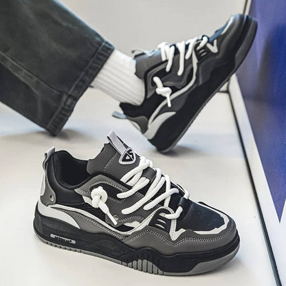 Baskets audacieuses pour hommes, chaussures de sport décontractées à semelle épaisse