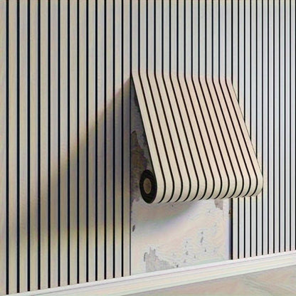 Panneaux muraux autocollants en bois à texture 3D