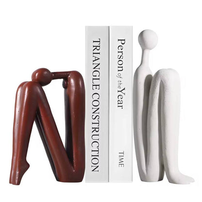 Serre-livres décoratifs en polyrésine pour la maison et le bureau
