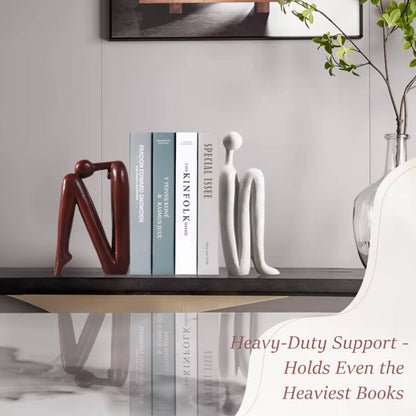 Serre-livres décoratifs en polyrésine pour la maison et le bureau