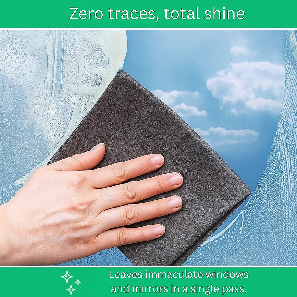 Chiffon de nettoyage doux en microfibre, sans traces et résistant aux taches d'eau