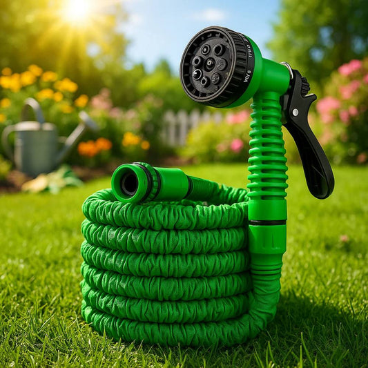 Flexible Water Hose with 10 Spray Settings and Leak Proof Design - Ortekor