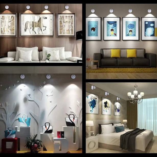 Projecteur LED sans fil lumineux pour la décoration intérieure