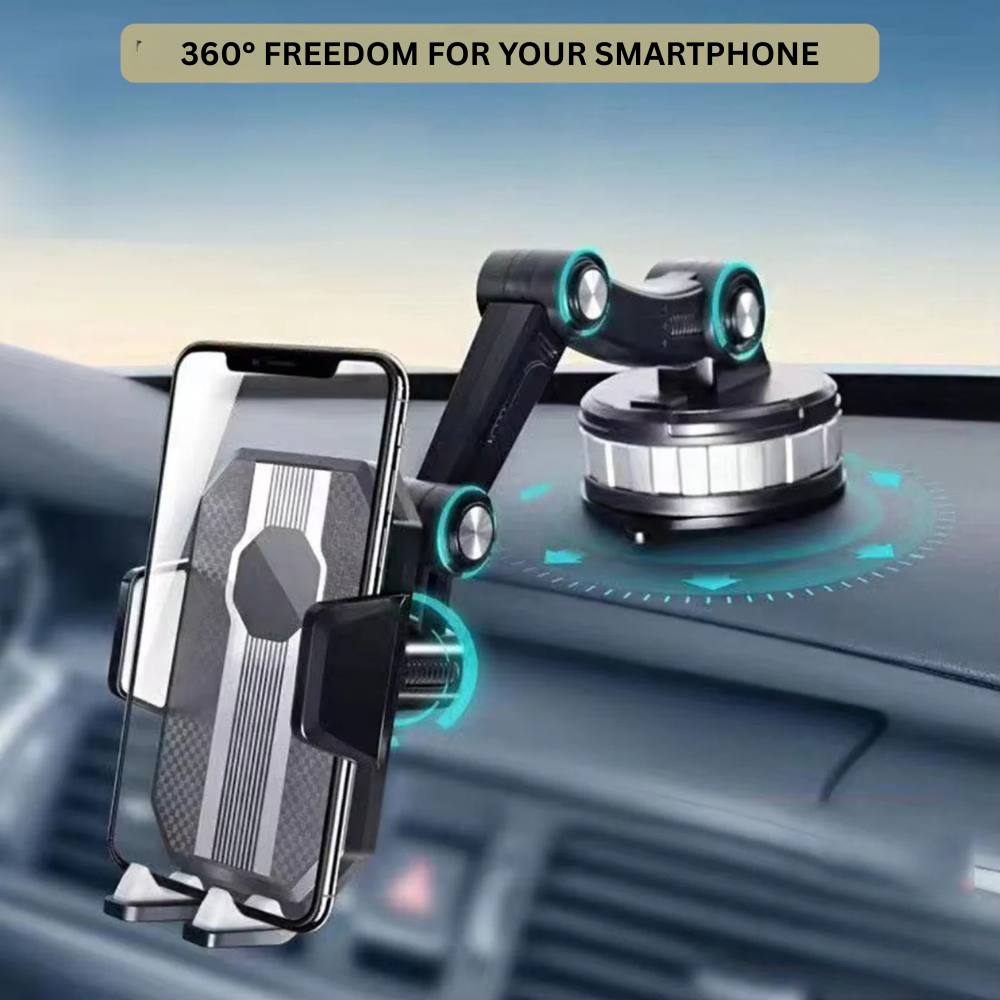 Support de téléphone de voiture Easy Fit avec prise sécurisée et rotation réglable
