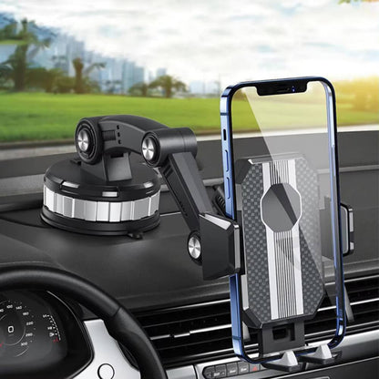 Easy Fit Car Phone Holder with Secure Grip and Adjustable Rotation - Ortekor