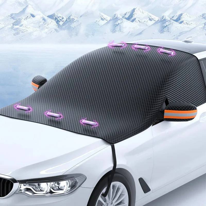 Protection de pare-brise de voiture contre la neige et le givre