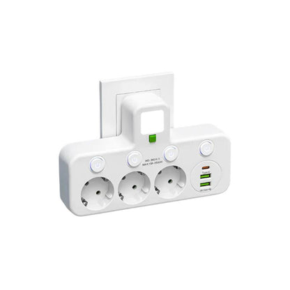 Multiprise parasurtenseur premium avec USB et USB-C