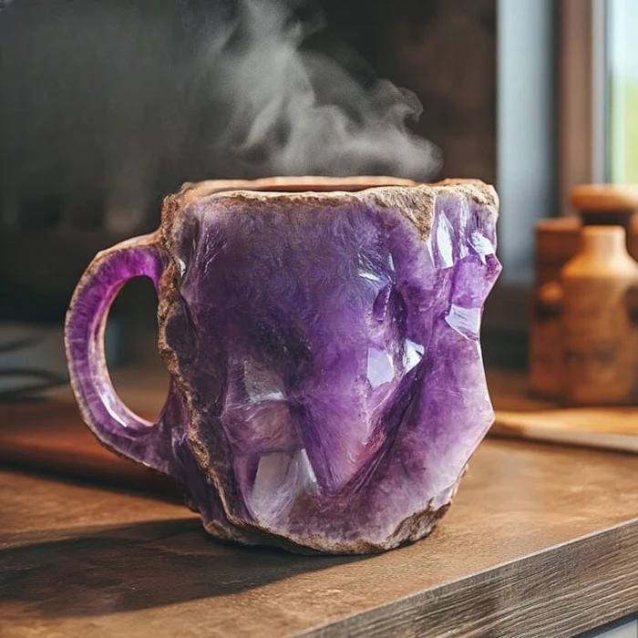 Tasse à café unique en cristal artisanal