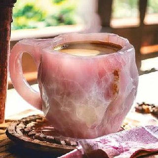 Tasse à café unique en cristal artisanal