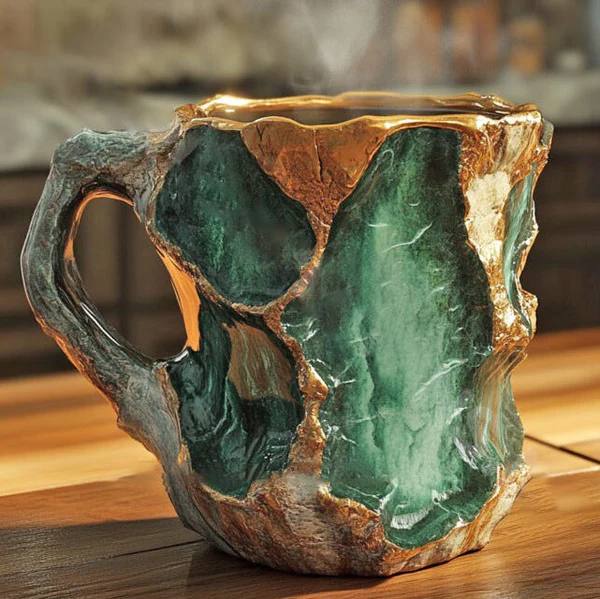 Tasse à café unique en cristal artisanal