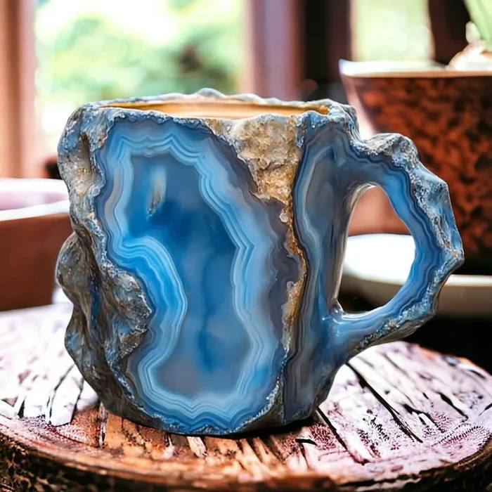 Tasse à café unique en cristal artisanal
