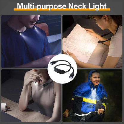 Lampe de lecture à LED portable et réglable pour livre