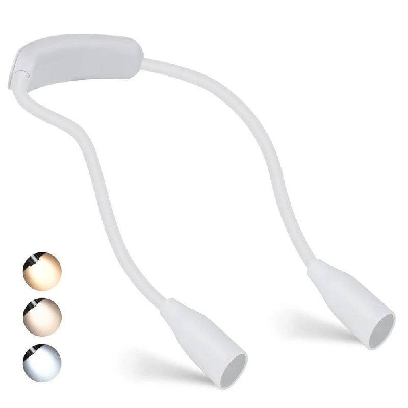 Lampe de lecture à LED portable et réglable pour livre