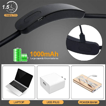Lampe de lecture à LED portable et réglable pour livre