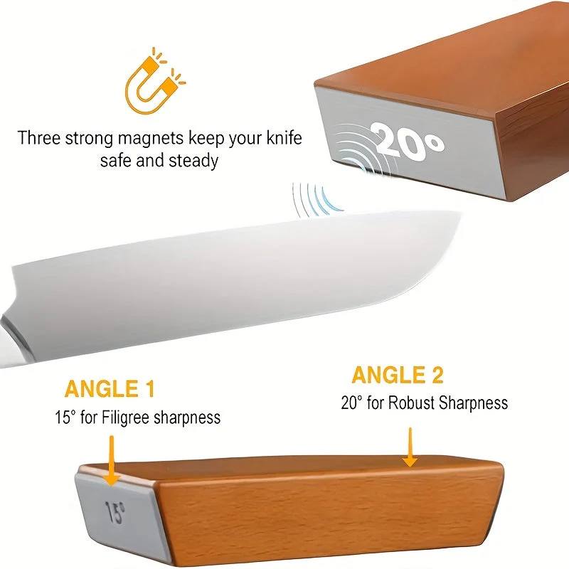 Kit d'affûtage de couteaux premium avec angles réglables