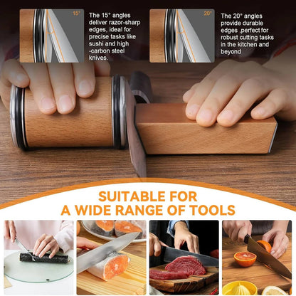 Kit d'affûtage de couteaux premium avec angles réglables