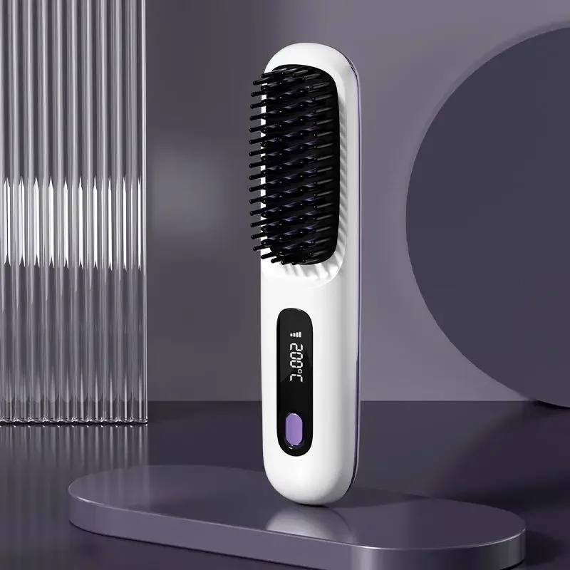 Lisseur à Cheveux Numérique Portable avec Température Réglable