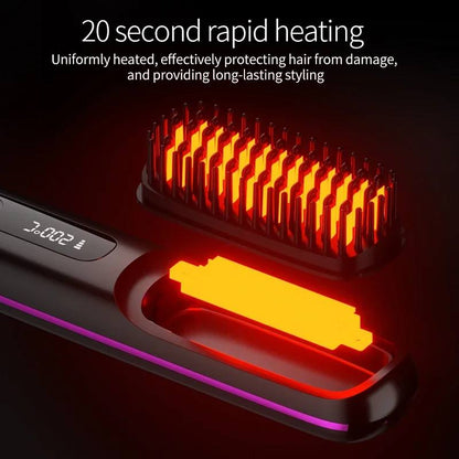 Lisseur à Cheveux Numérique Portable avec Température Réglable