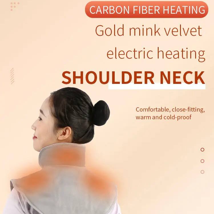 Enveloppe thérapeutique chauffante pour le cou avec réglages de chaleur ajustables