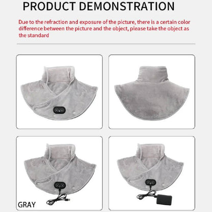 Enveloppe thérapeutique chauffante pour le cou avec réglages de chaleur ajustables