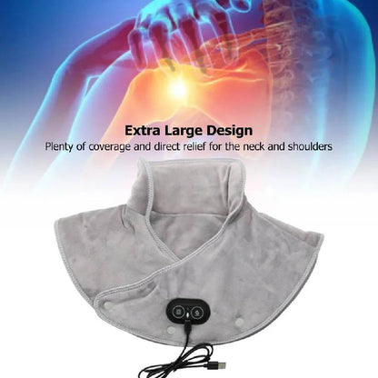 Enveloppe thérapeutique chauffante pour le cou avec réglages de chaleur ajustables