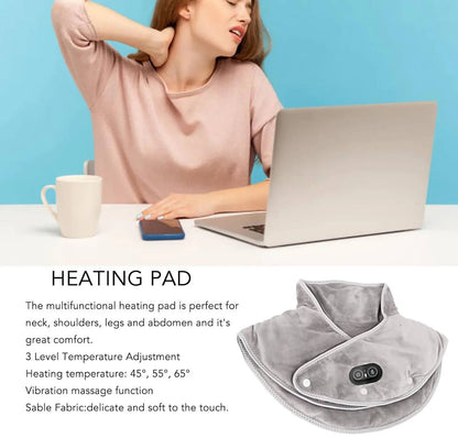 Enveloppe thérapeutique chauffante pour le cou avec réglages de chaleur ajustables