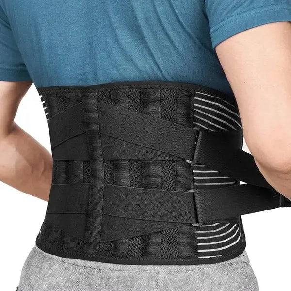Ceinture lombaire ergonomique avec support en acier réglable
