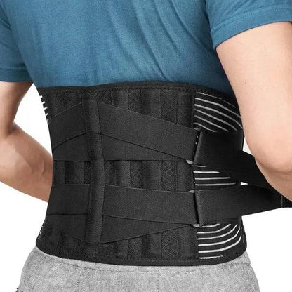 Ceinture lombaire ergonomique avec support en acier réglable