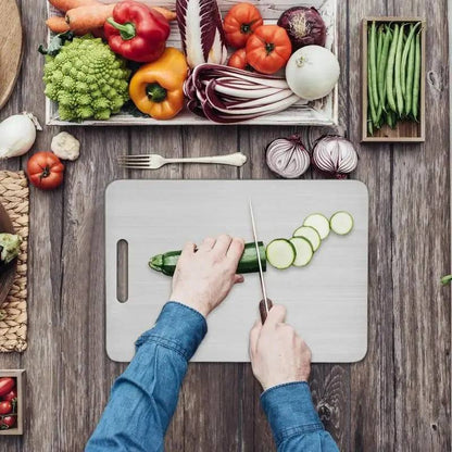 Planche à découper de cuisine en métal durable