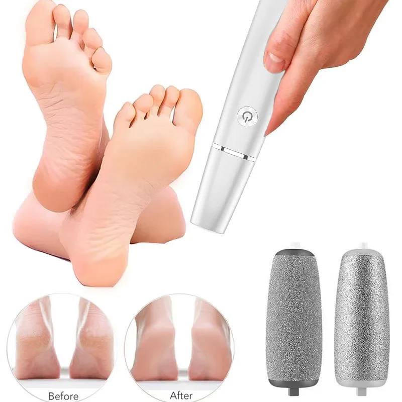 Râpe Électrique Anti-callosités Rapide pour Pieds avec Lumière LED