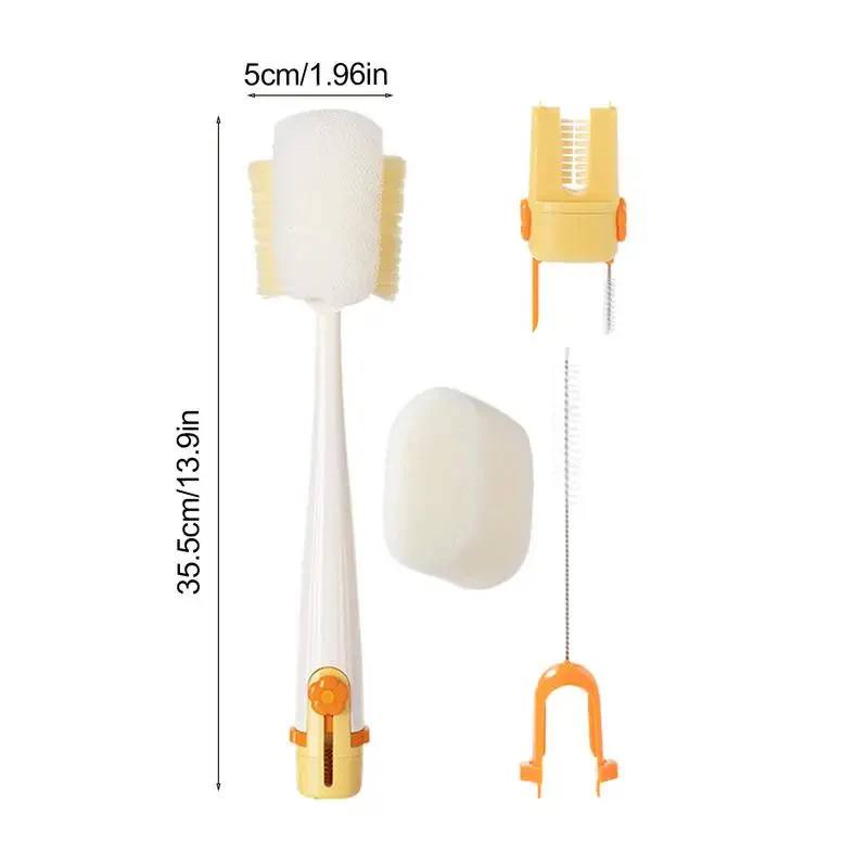 Kit de nettoyage de brosses à bouteilles multifonctionnel