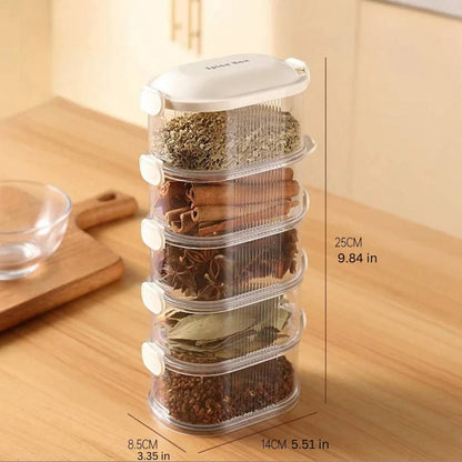 Contenants à épices compacts pour cuisine
