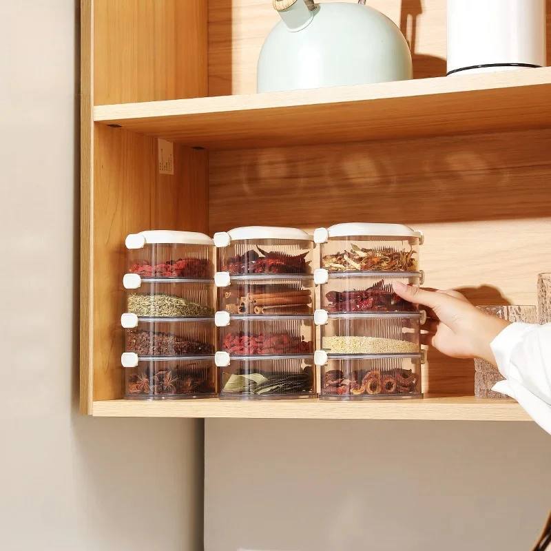 Contenants à épices compacts pour cuisine
