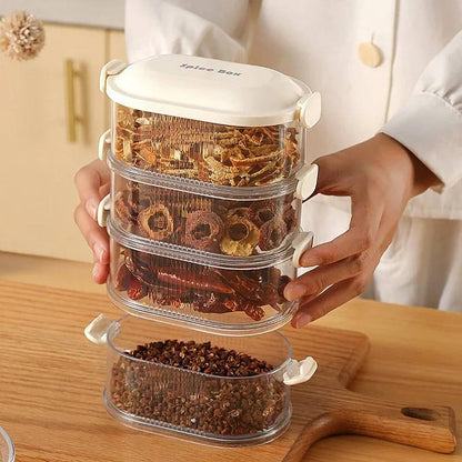 Contenants à épices compacts pour cuisine