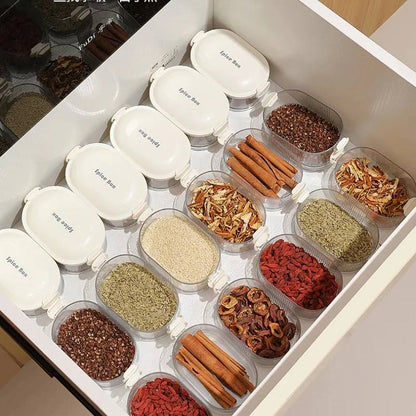 Contenants à épices compacts pour cuisine