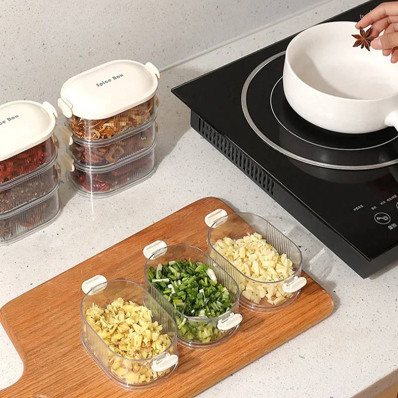 Contenants à épices compacts pour cuisine