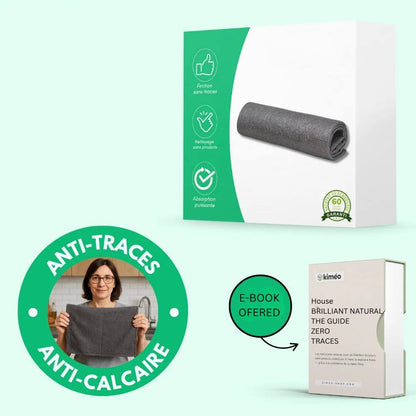 Chiffon de nettoyage doux en microfibre, sans traces et résistant aux taches d'eau