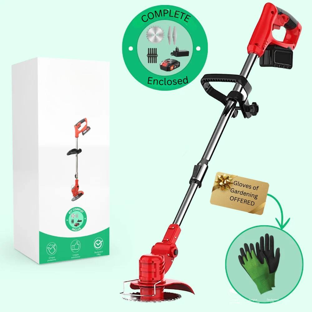 Coupe-bordures électrique puissant pour pelouse et arbustes, batterie 21 V