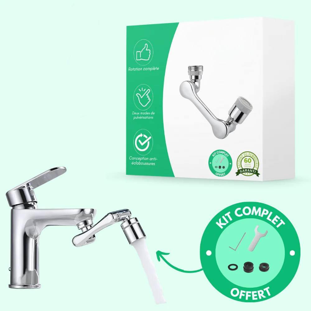 Aérateur de robinet rotatif avec buse économiseur d'eau