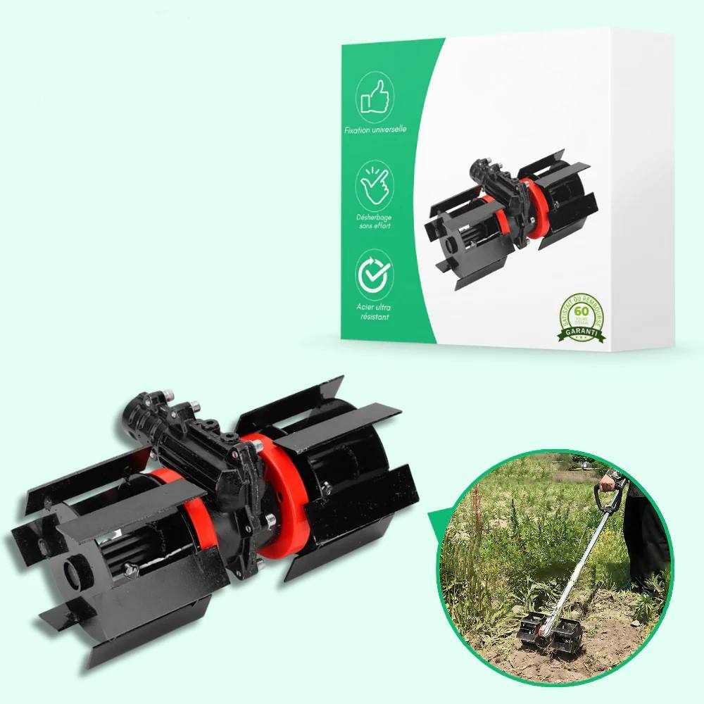 Roues de jardinage faciles, Outil de désherbage efficace