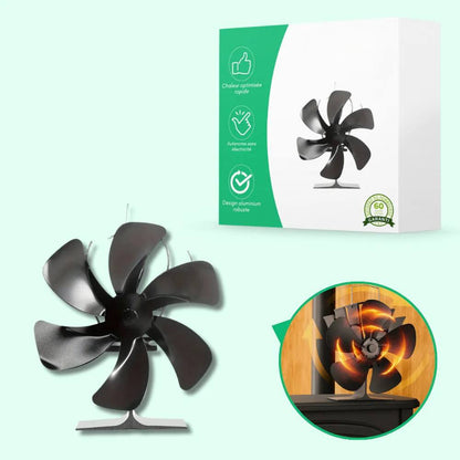 Ventilateur silencieux pour poêle à bois pour une meilleure répartition de la chaleur