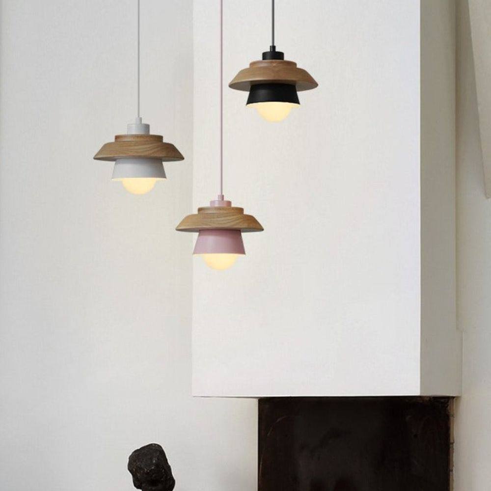 Plafonnier Rustique en Bois