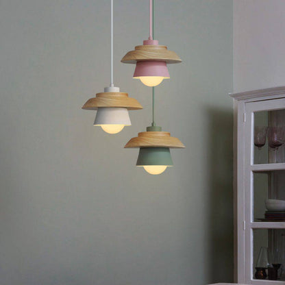 Plafonnier Rustique en Bois