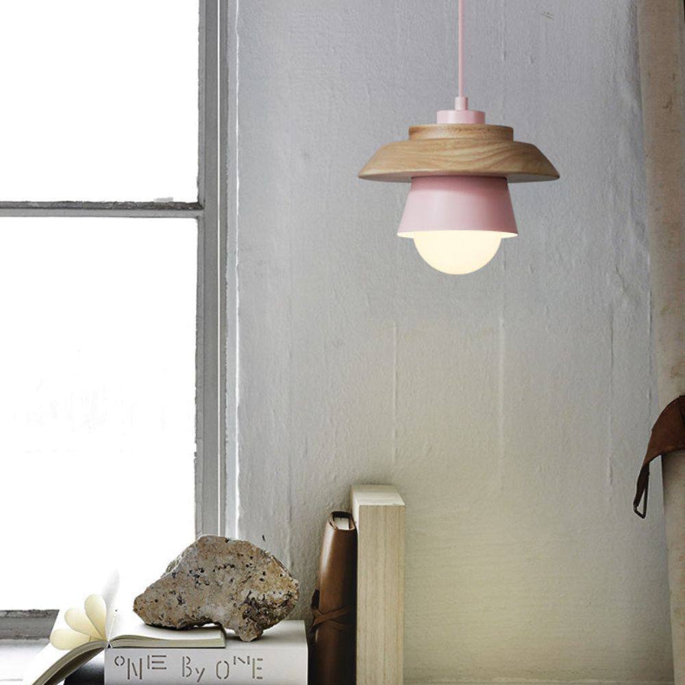 Plafonnier Rustique en Bois