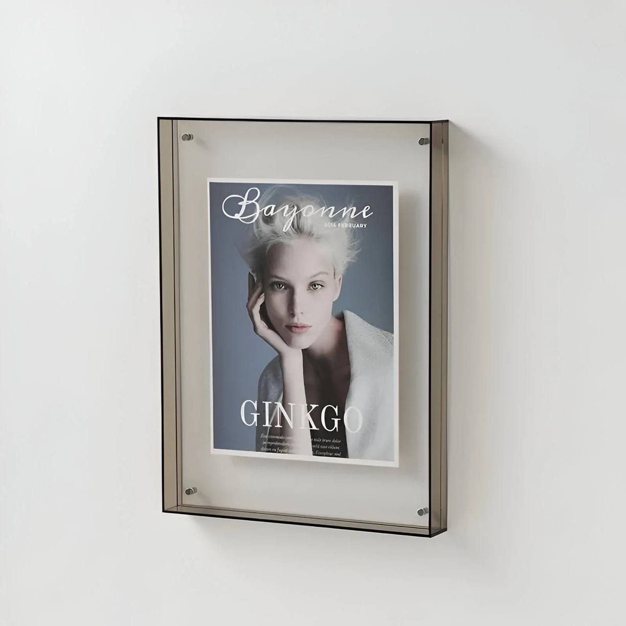 Cadre photo élégant et transparent, décoration murale en acrylique