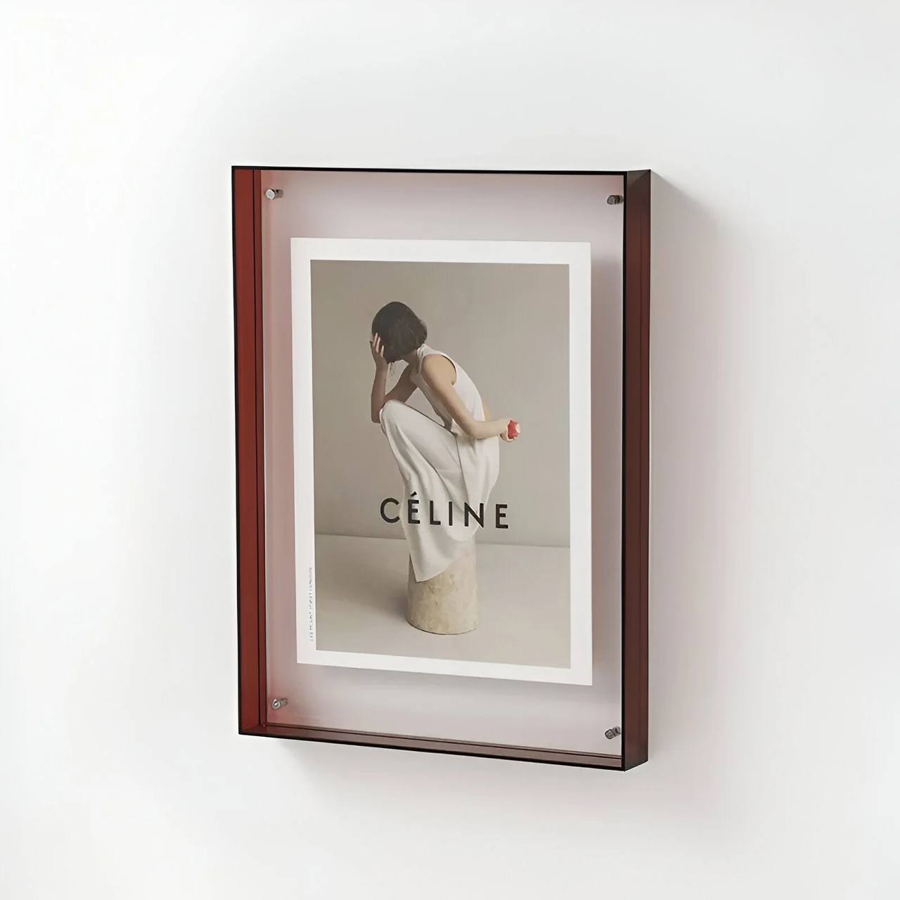 Cadre photo élégant et transparent, décoration murale en acrylique