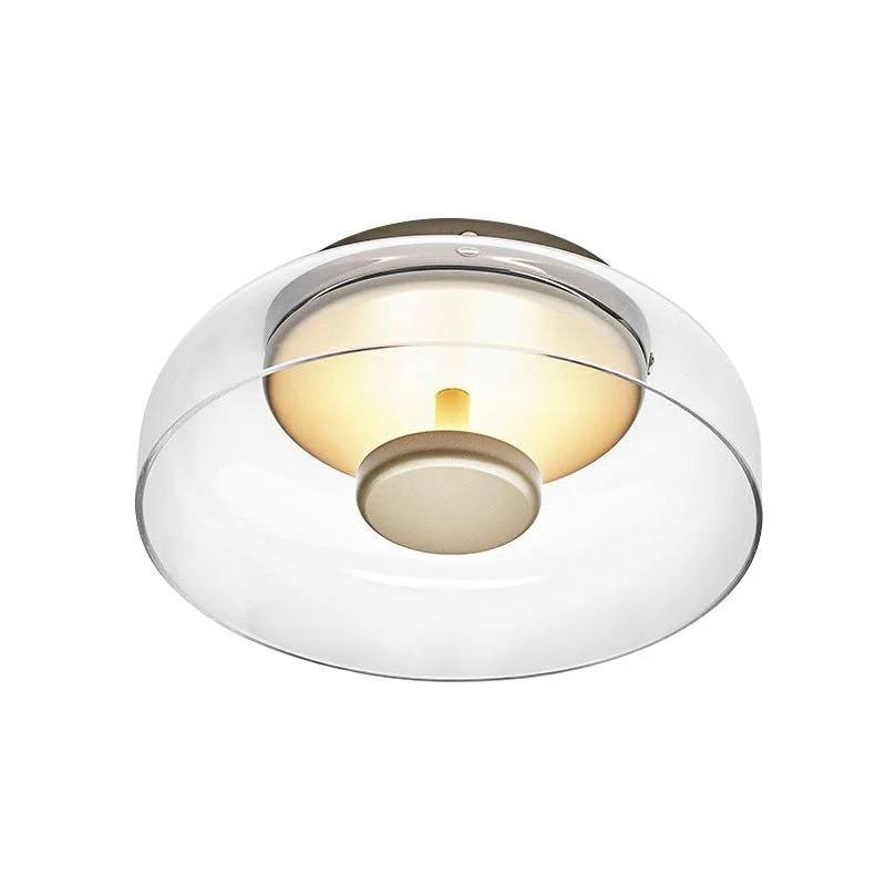 Plafonnier LED en verre élégant