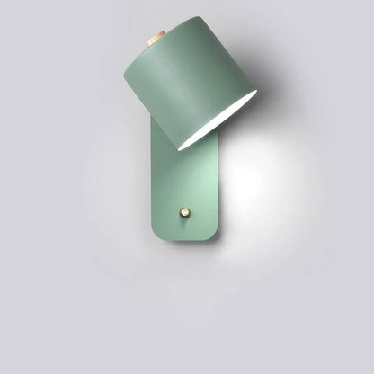 Applique murale de chambre à coucher LED élégante avec interrupteur marche/arrêt